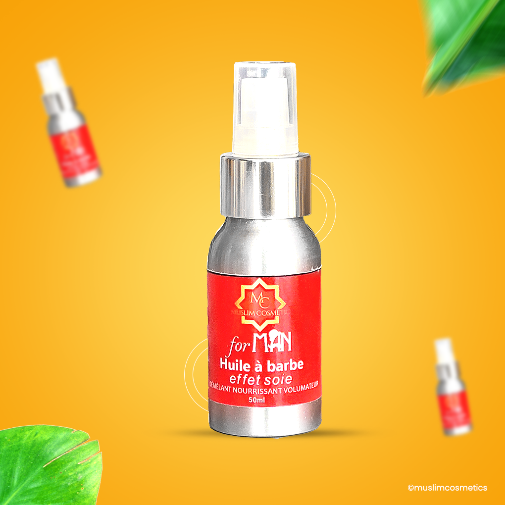 Huile à Barbe 100% Naturelle – Effet Soyeux & Nourrissant