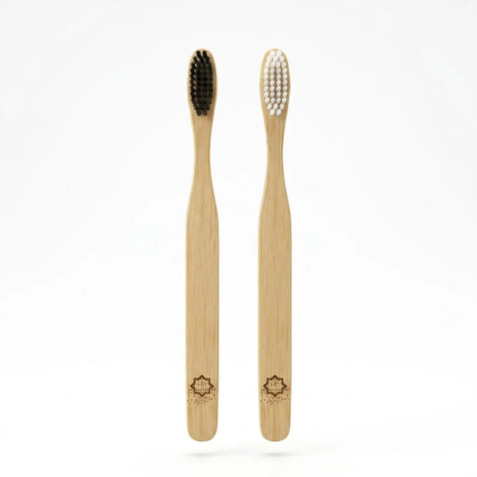 Bamboo Toothbrush for Adults – Black &amp; White