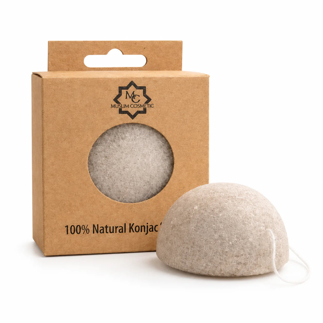 Éponge Konjac Naturelle – Nettoyage Visage Doux & Exfoliation Délicate