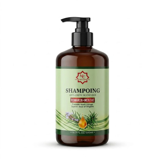 Shampoing Romarin & Menthe – Soin Fortifiant pour Cheveux Fragilisés