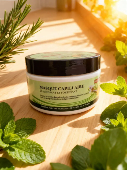 Masque Capillaire -  Épaississant et Fortifiant - Romarin +  Menthe Ma boutique