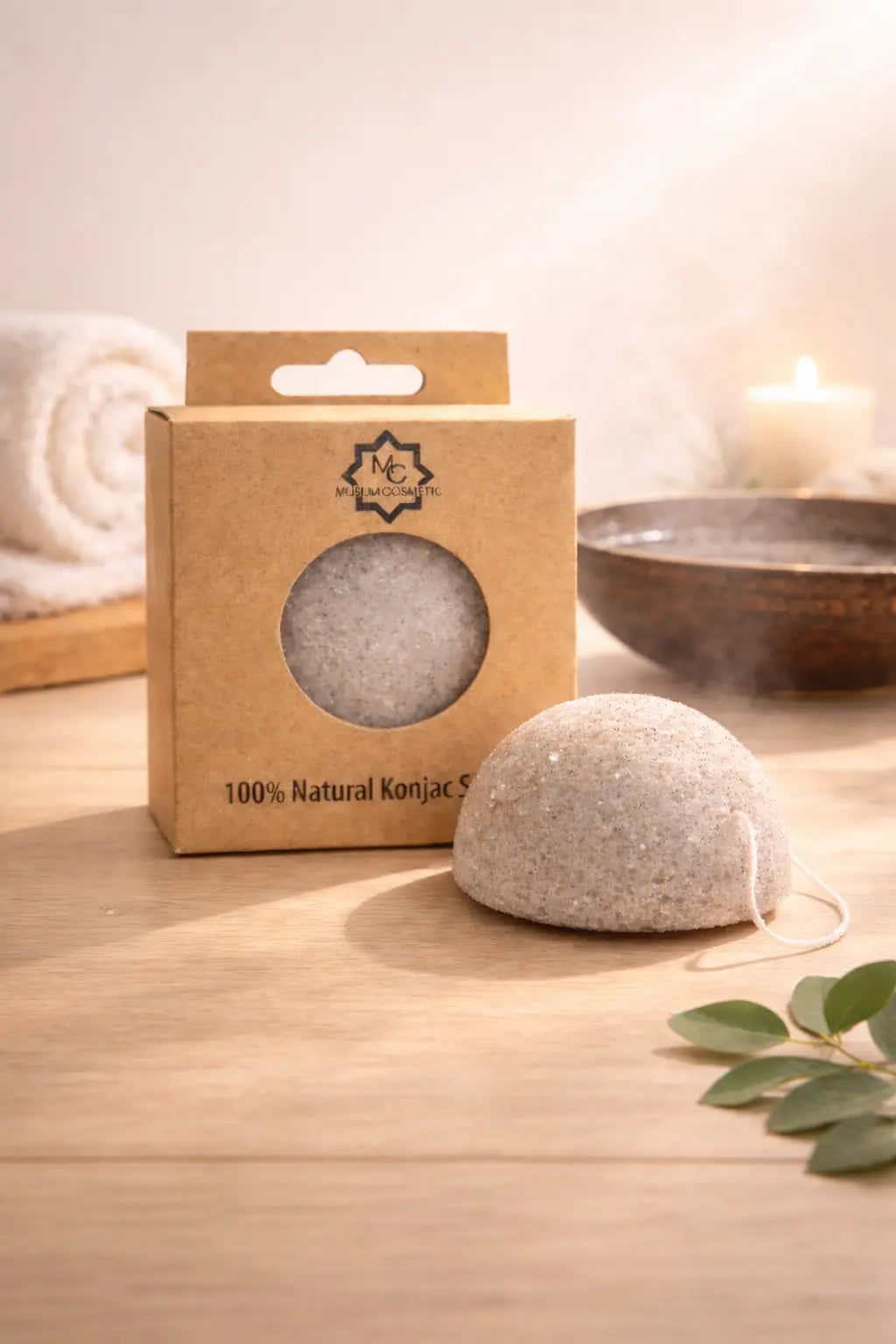 Éponge Konjac 100 % Naturelle – Nettoyage & Peau Douce Ma boutique